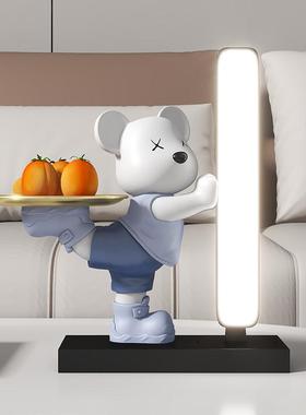 熊收纳小夜灯摆件客厅电视柜玄关装饰品书桌床头声控灯乔迁礼
