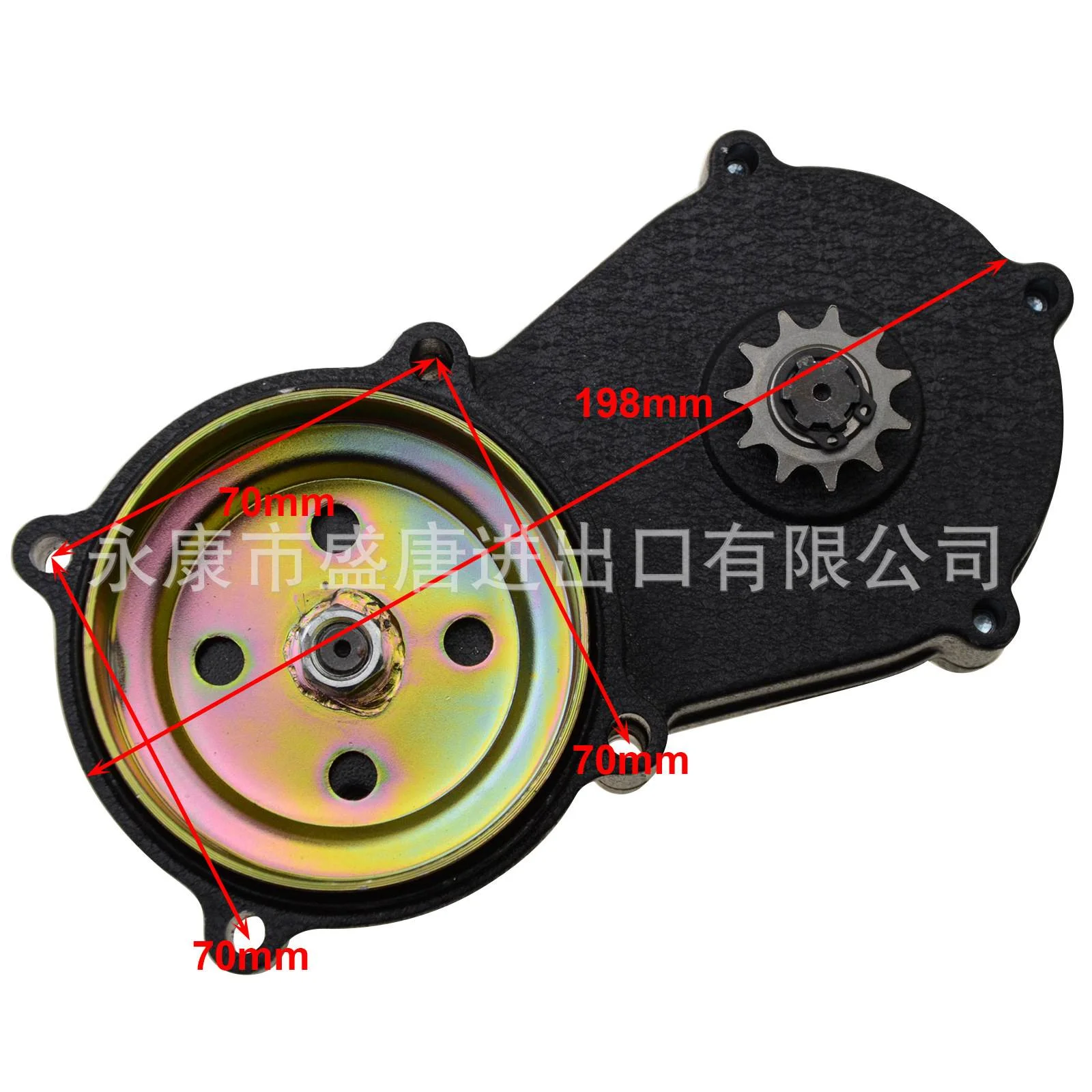 GOOFIT 齿轮箱鼓式离合器11齿双链适配47cc 49cc 2冲程发动机ATV