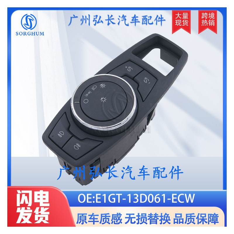 E1GT-13D061-ECW适用于福特2016-19 MK3 S-MAX MK2大灯控制开关