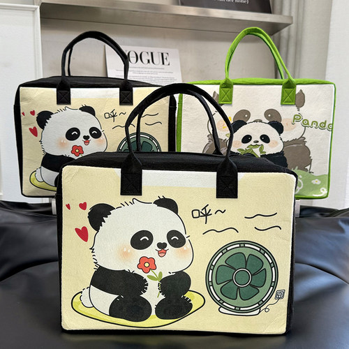 卡通包旅行纳手提包行李包毛毡包