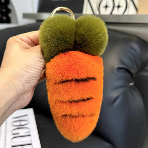 獭兔毛可爱胡萝卜包包钥匙扣挂件