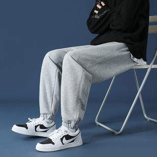 男宽松潮流运动裤 收口男生休闲裤 春秋冬裤 束脚裤 长 子男士 灰色卫裤