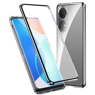 华为荣耀畅玩30plus手机壳防摔双曲面屏玻璃全包镜头磁吸金属边框透明新款外壳5G时尚奢华潮男女情侣创意个性