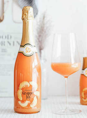 法国France贝利尼Bellini桃子酒果悦少女低度起泡果鸡尾酒微醺