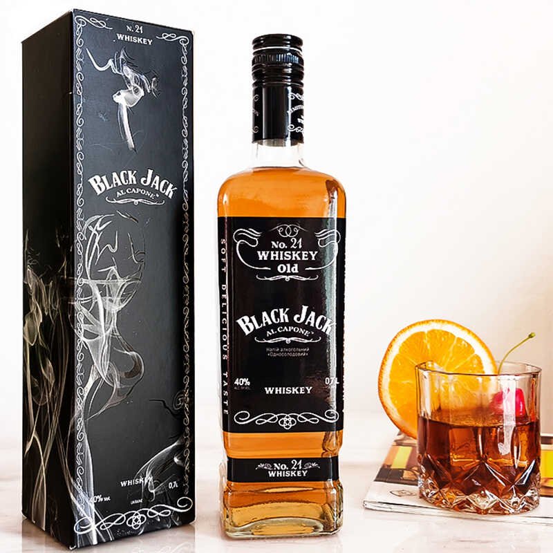 黑杰克BLANK JACK乌克兰进口洋酒烈酒单一麦芽威士忌700ml