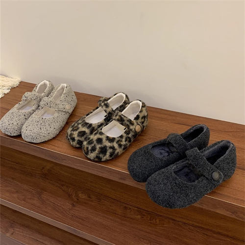 一脚蹬懒人豆豆鞋玛丽珍鞋