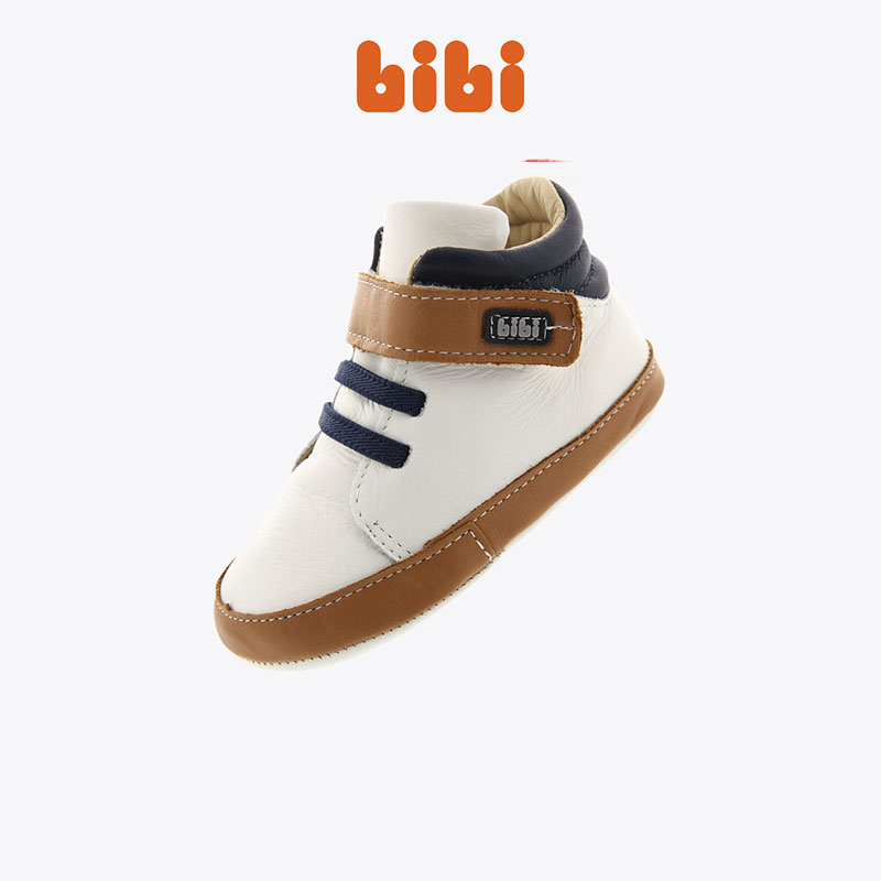 巴西bibi儿童真皮学步鞋男女童宝宝春秋款学步鞋高帮婴童鞋子