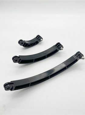 GoProHero 10/9配件加长三合一套装 头盔弯型延长杆弯杆 相机支架