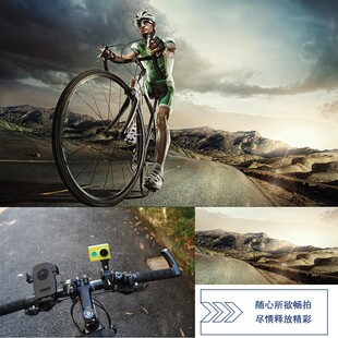 360度手机夹+单车夹圆管夹多功能支架户外拍摄直播旋转增机位夹