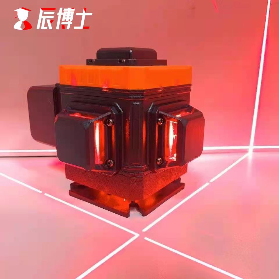 砌墙神器水平仪红光8/12线高精度强光细线贴墙砌砖红外线室外专用