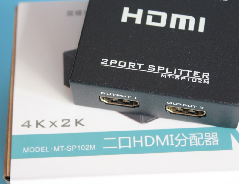 HDMI分配器一分二HDMI分频器 2口高清HDMI分支器3D@迈拓MT-SP102M怎么看?