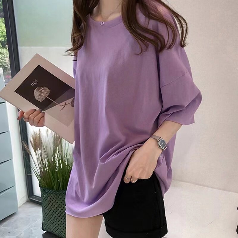 임부복 여름한복티셔츠 반팔 트렌디한 엄마하의셔츠 여성상의 수유산후 산후복