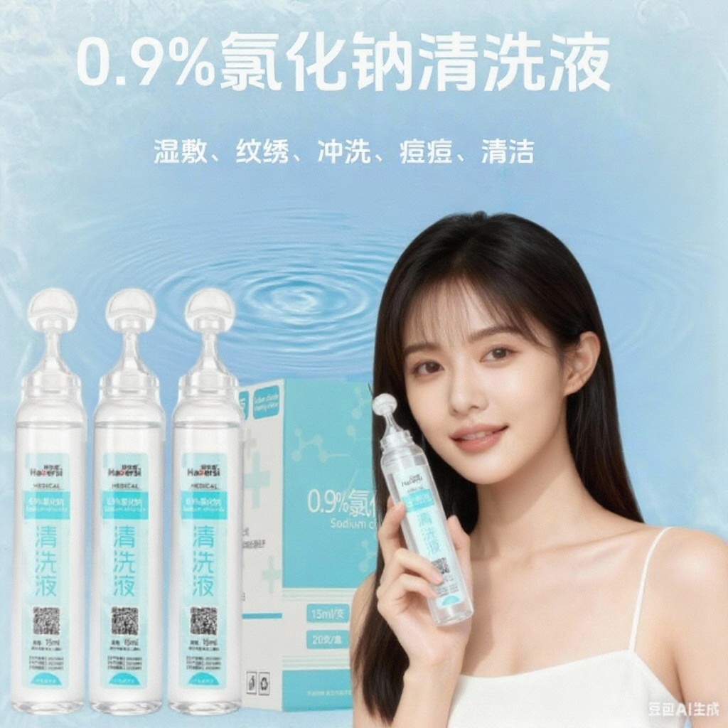 生理性盐水敷脸非消炎祛痘