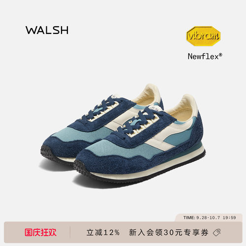 WALSH ENSIGN系列 26年早秋薄底休闲鞋巴恩风复古慢跑鞋男女同款