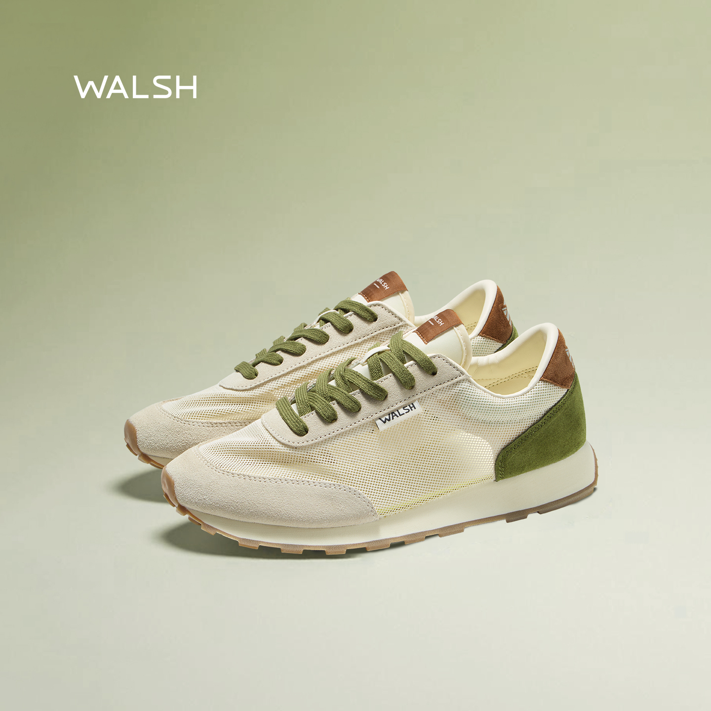 NormanWalsh透气男女系带跑步鞋