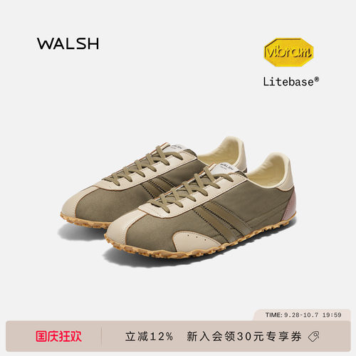 WALSH|CONCORDE复古薄底休闲鞋