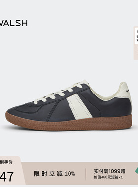 NormanWalsh【miyavi同款】GAT系列极简男女牛皮复古拼色德训鞋