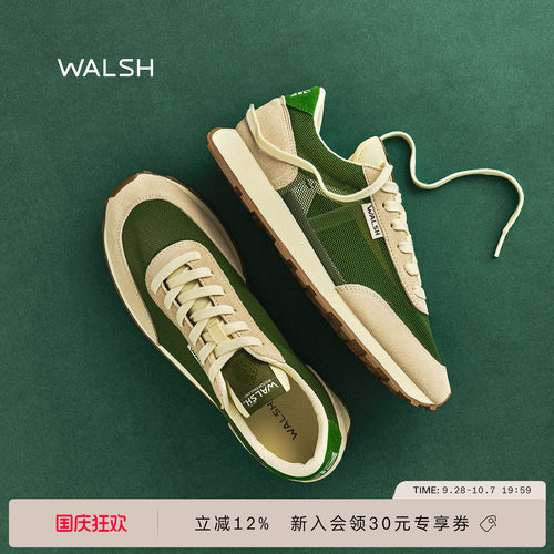 WALSHLA84夏季透气网鞋慢跑鞋