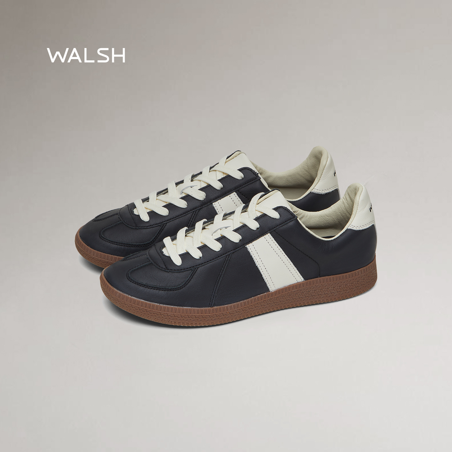 normalwalsh德训鞋优质牛皮拼接