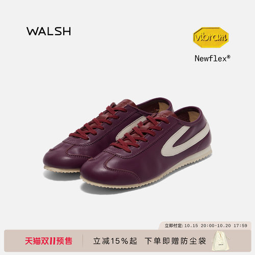 WALSH复古慢跑德训鞋秋冬薄底