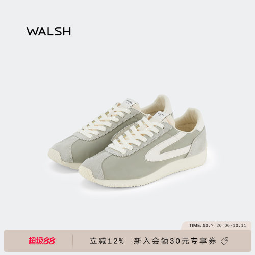 normanwalsh轻质男女系带阿甘鞋