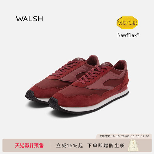 WALSHENSIGN复古透气慢跑鞋男