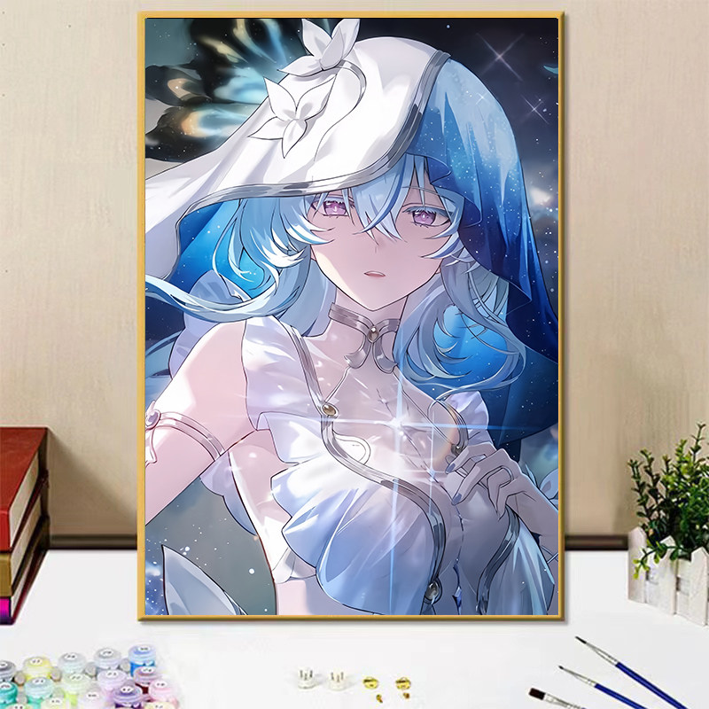 鸣潮守岸人手绘填色画画生日礼物