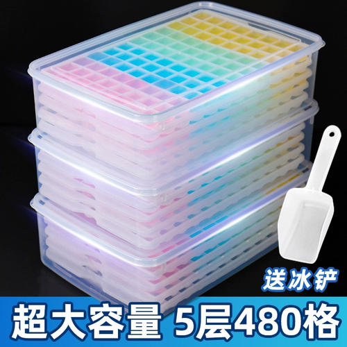 Кубики льда, вместительная и большая форма для коммерческого использования, большой контейнер для хранения