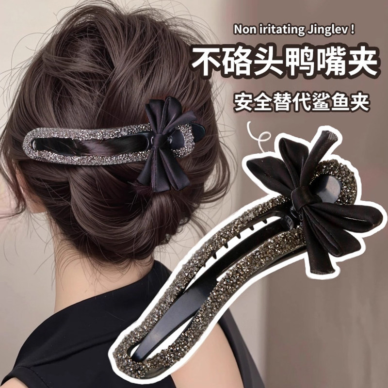 蝴蝶结一字抓夹女2026新款高端图片
