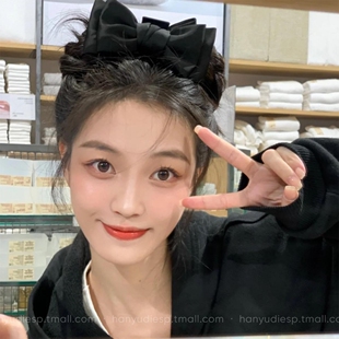 蝴蝶结抓夹女在逃公主头顶发夹大号头饰2025新款高级感丸子头发饰