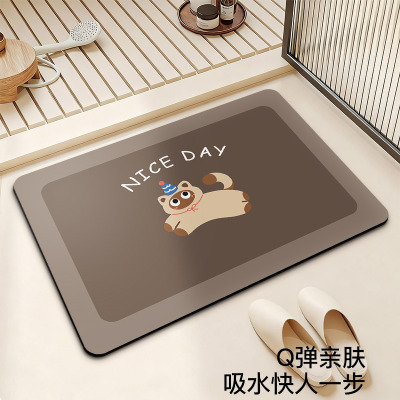 浴室地垫卡通卫生间耐脏吸水垫