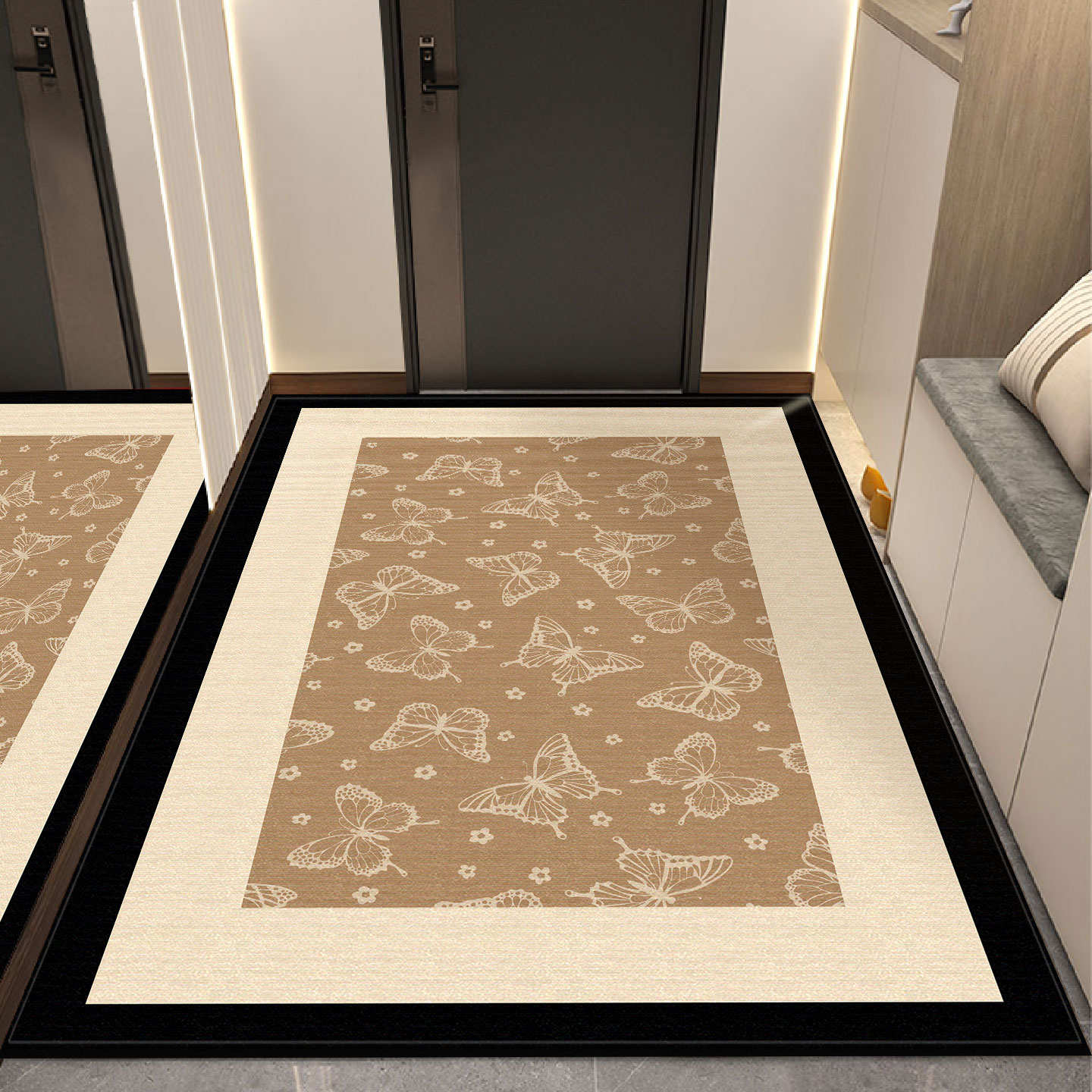 简约高级入户门地垫家用免洗地毯