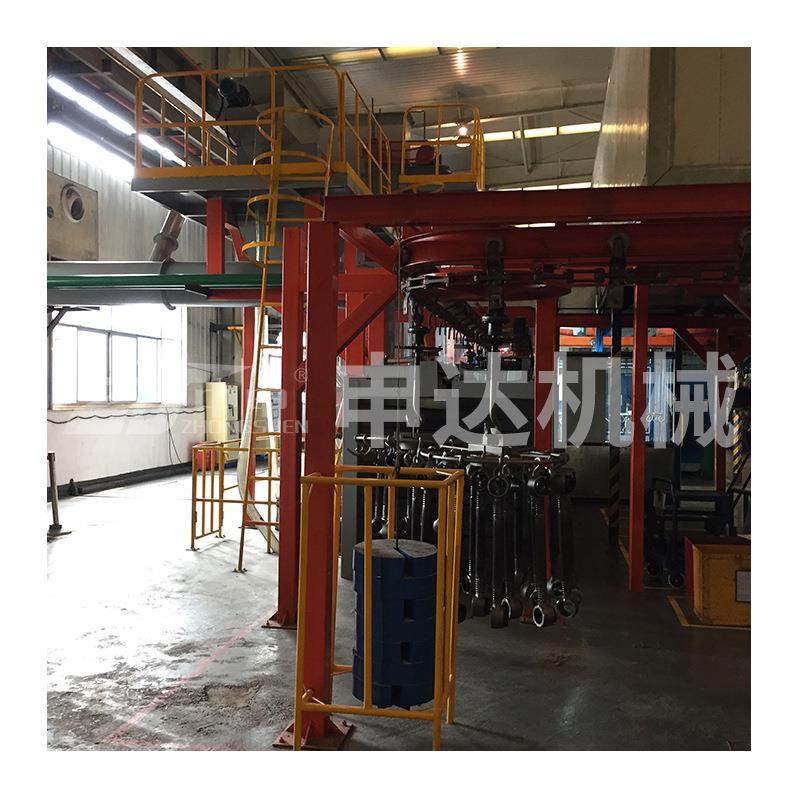 定制丸机清理机除锈自动抛链丸喷砂备悬通过抛悬链通过式抛丸设清