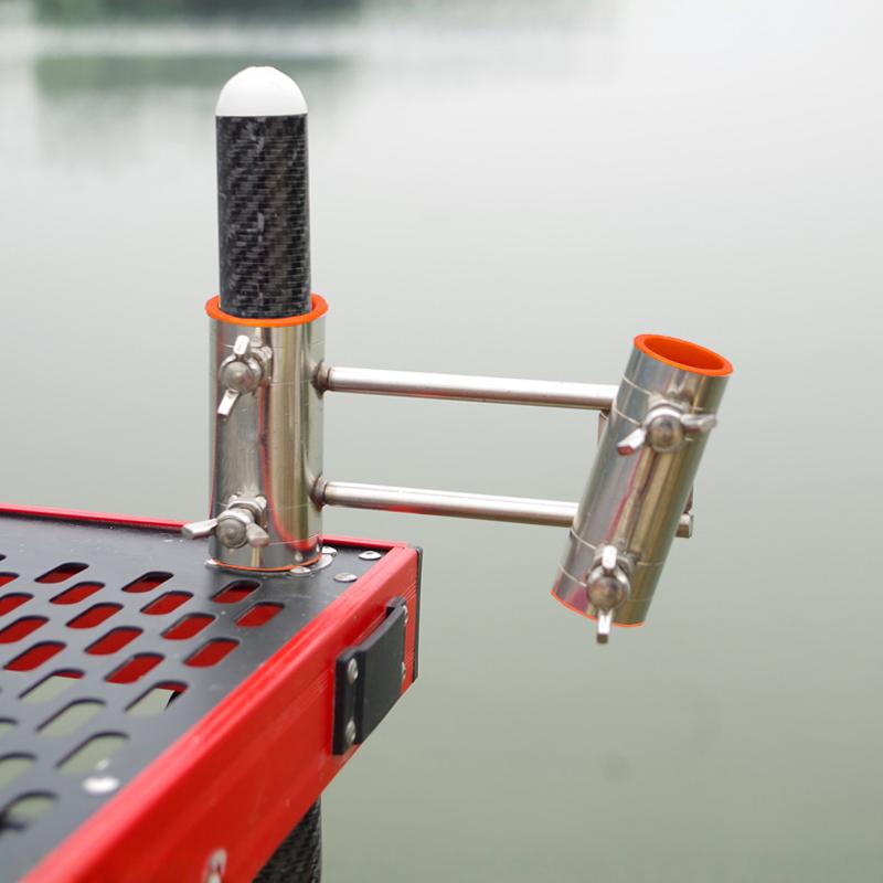 钓哈哈钓台加厚不锈钢可调节