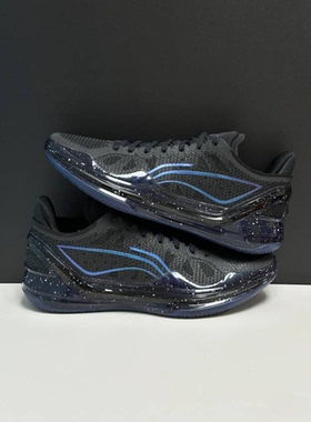 LiNing李宁 利刃4V2 黑曜石 实战全能 橡胶大底 TPU 减震防滑低帮