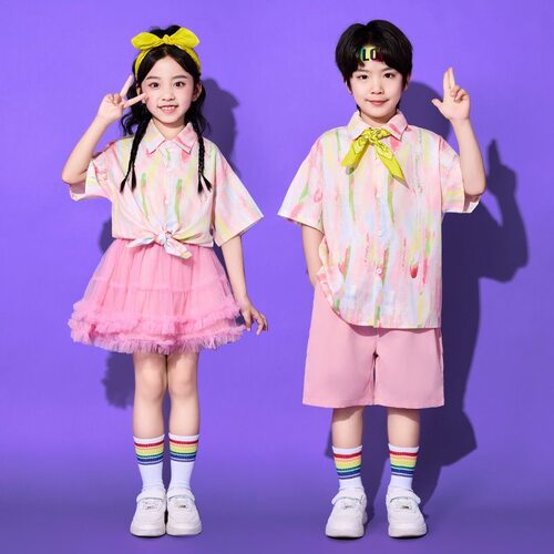六一儿童表演服装小学生啦啦队合唱演出服幼儿园毕业照班服舞蹈服