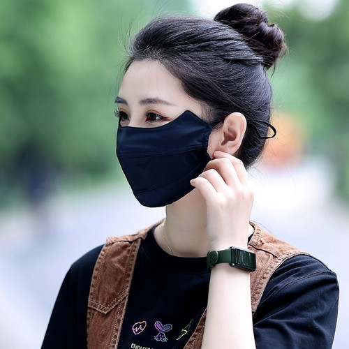 冰丝透气网纱防晒口罩跑步护眼角