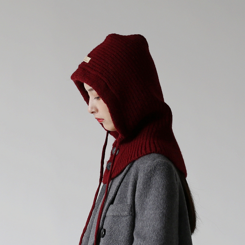 巴拉克拉法帽安可拉红围脖一体