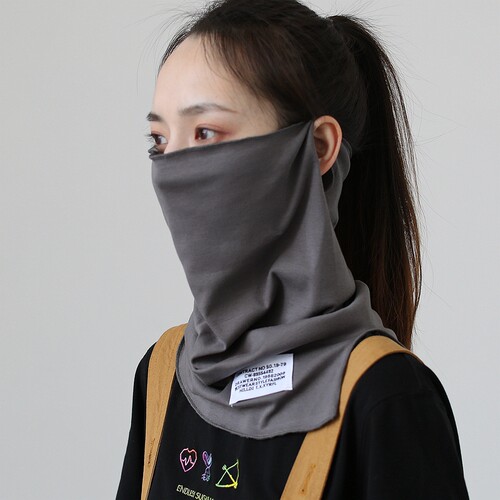 棉时髦夏防晒女护颈面罩袖套挂耳