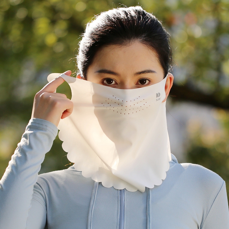 一片式透气无痕面罩防晒防紫外线
