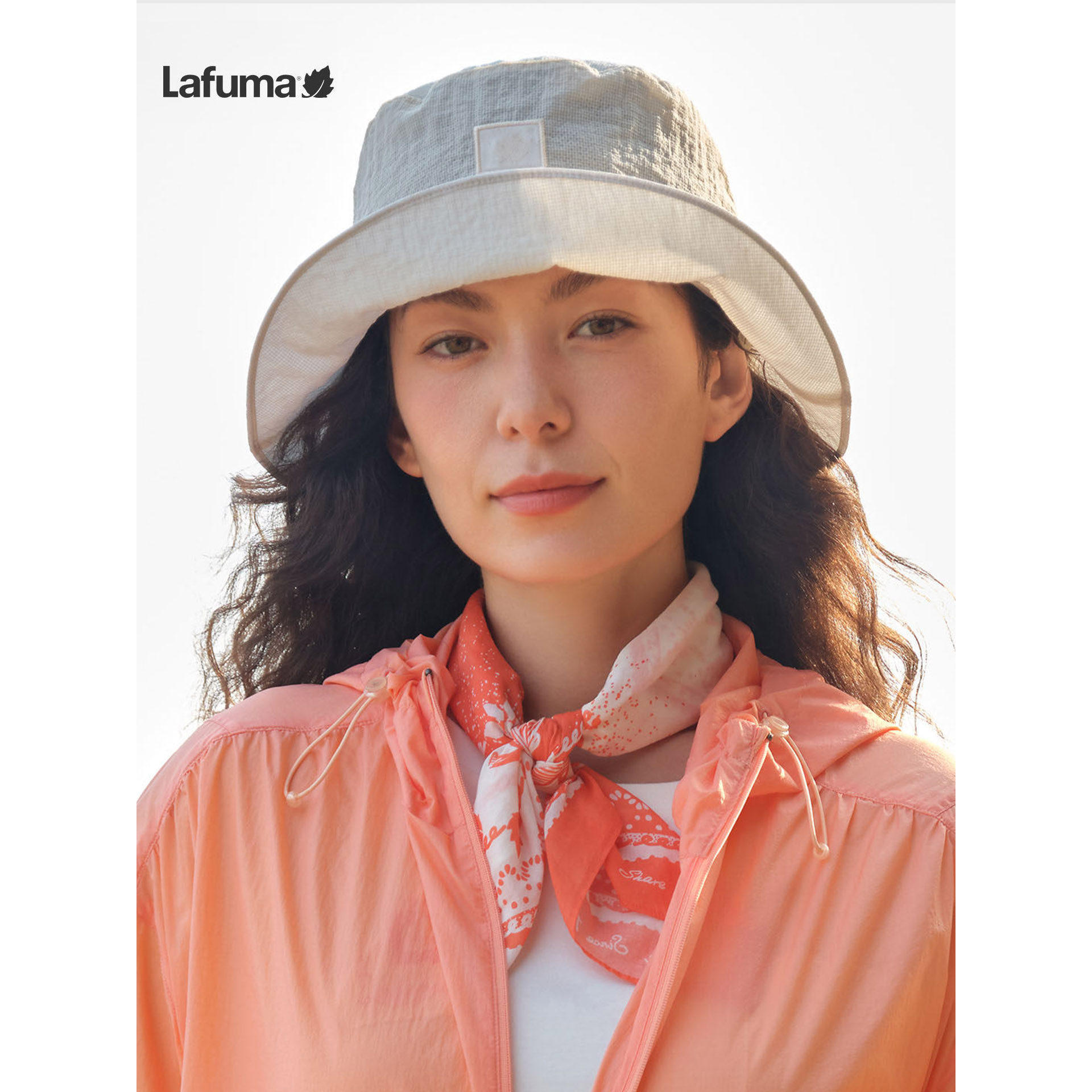 Lafuma户外露营骑行印花小方巾