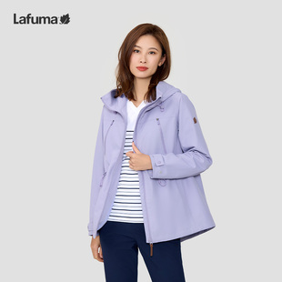 LAFUMA乐飞叶户外宽松冲锋衣II级女士风衣防水透湿夹克LFJA4CS62