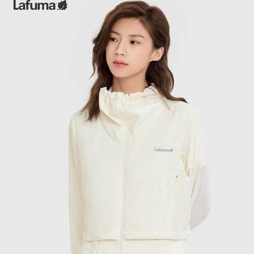 LAFUMA乐飞叶户外新品防泼水立领抽绳休闲服女装跑步运动服外套