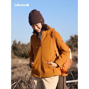 LAFUMA乐飞叶秋冬可拆卸帽抓绒衣女士保暖防风运动休闲摇粒绒外套