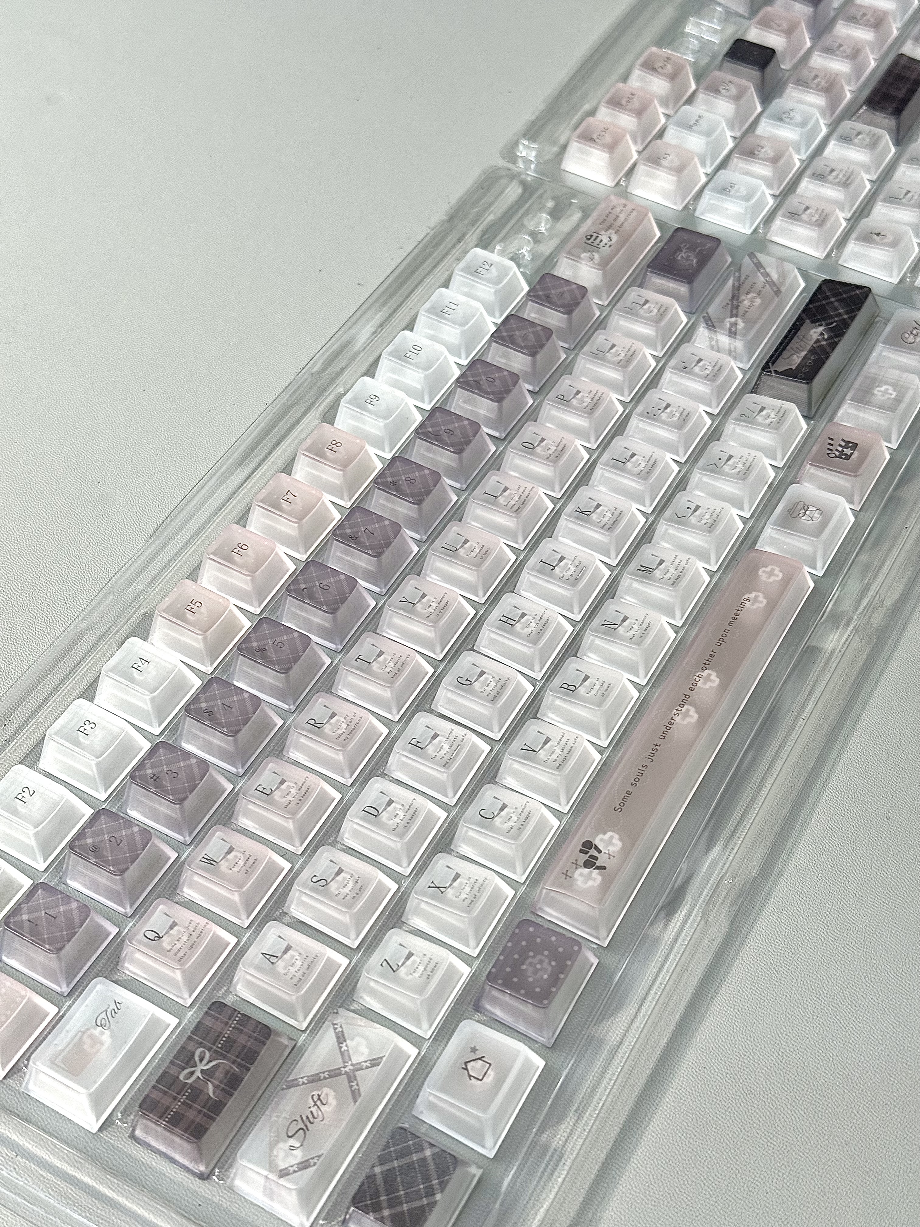 记忆存档原厂pc透光雾面十字轴键帽