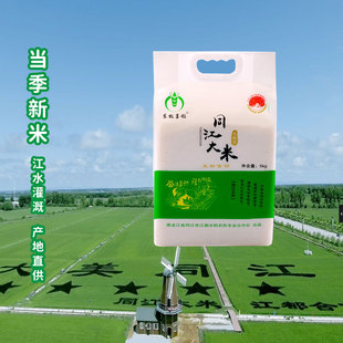 东北大米黑龙江省粳米东极墨稻长粒香5kg  江水灌溉