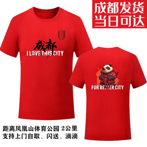 成都蓉城球迷版儿童红色足球队服