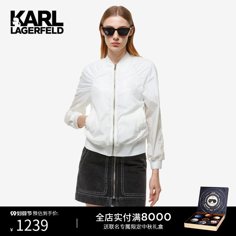 KARL LAGERFELD Carle Lagrange 2022 new pattern leisure time Baseball coat Lafayette 211L1525in the Women's clothing/Boutique , 时尚防晒服 category - from Buy2taobao.com to provide professional Taobao agent buy service