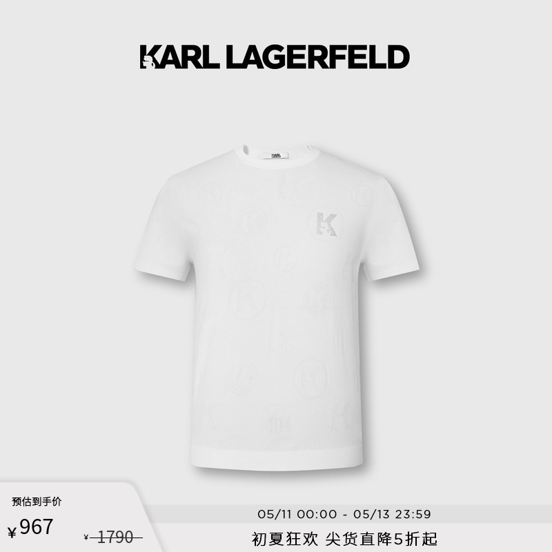 春季短袖T恤KarlLagerfeld休闲