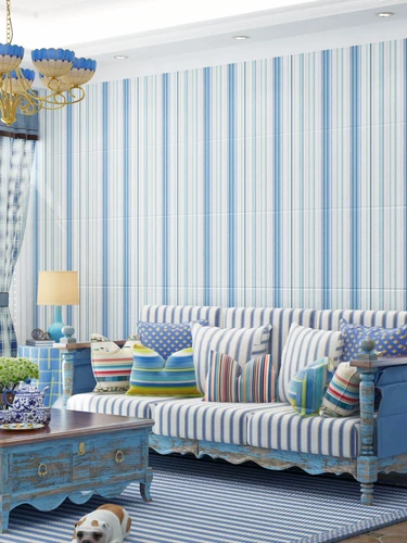 Обои сами -адгезивная водонепроницаемая влага -Проятная трехмерная трехмерная настенная наклейка средняя полоса Обои обои.